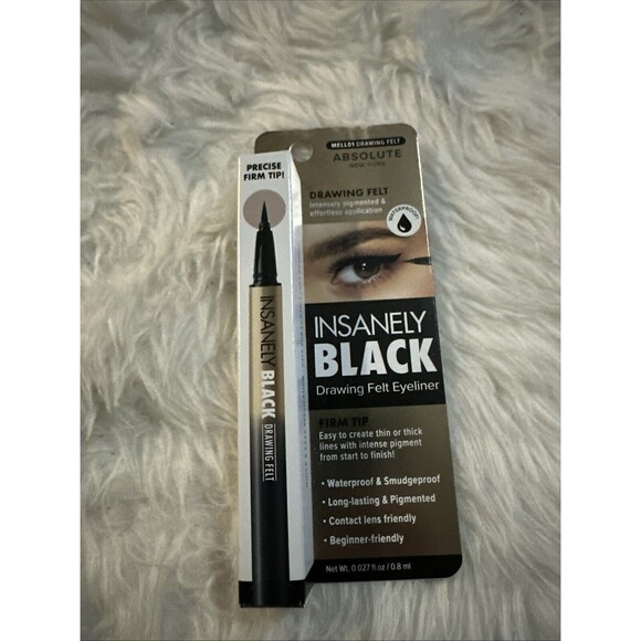 Absolute New York Insanely Black Drawing Felt Liquid Eyeliner - Picture 1 of 2